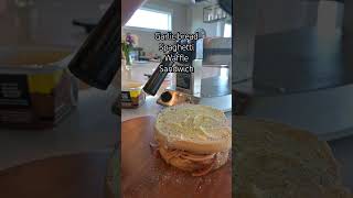 I made a garlic bread spaghetti sandwich in the waffle iron [upl. by Susanetta]