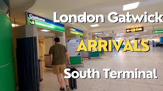 London Gatwick South Terminal Arrivals  Sep 2024 [upl. by Mickelson]