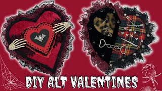 🥀🫀 DIY GothicAltPunk Valentines and gift ideas 🦇🩸 [upl. by Ardnauqal639]