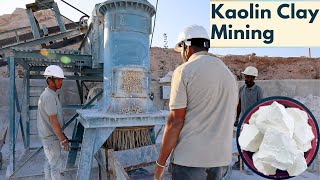 The Process of Kaolin Clay Mining  Mining Process of Kaolin Clay Mineral  Shree Ram Kaolin [upl. by Ellecram]