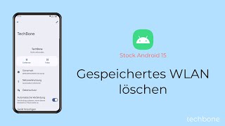 Gespeichertes WLAN löschen Android 15 [upl. by Nodaj72]