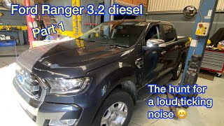 Ford Ranger engine ticking noise investigation  problem found [upl. by Josepha628]