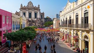 Macau🇲🇴 A Journey Through the City with the Asias Highest GDP 4K UHD [upl. by Alyag]