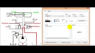 Exercice1schéma hydraulique correction 3éme question partie 1 [upl. by Wack162]