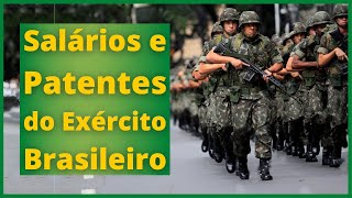 Salários e Patentes do Exército Brasileiro [upl. by Breskin]