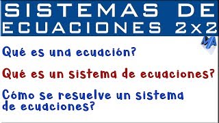 🚀 Cómo resolver SISTEMA de ECUACIONES de 2x2 ► Método de REDUCCIÓN ELIMINACIÓN o Suma y Resta [upl. by Anilram]