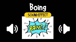 Boing Sound Effect  彈跳 彈性 字幕 字卡動畫 音效 High Quality [upl. by Glennis]