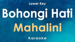 Bohongi Hati  Mahalini Karaoke Lower Key [upl. by Bloom117]