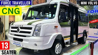 2024 Force Traveller CNG 13 Seater New Model  Mileage Features Interiors  Force Traveller CNG [upl. by Salzhauer92]