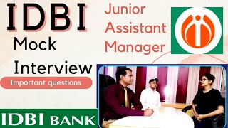 IDBI bank JAM Interview  Idbi junior assistant manager interview  PGDBF interview  PD Classes [upl. by Lednic765]