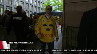 Här buas statsministern ut på Sergels torg  Nyheterna TV4 [upl. by Jerrilyn494]