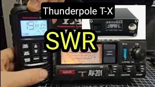 CB THUNDERPOLE TX  AV201 SWR amp AT100M Antenna Tuner [upl. by Waers720]