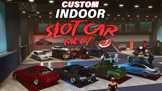 INDOOR SLOT CAR MEET CRAZY CUSTOM CARS [upl. by Duntson]