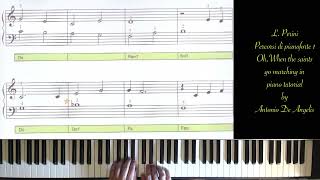 L Perini  Oh When the saints go marching in  piano tutorial by Antonio De Angelis [upl. by Korff872]