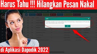 Cara Mengatasi Pesan Aplikasi Belum Termutakhirkan di Aplikasi Dapodik 2022 [upl. by Evania]