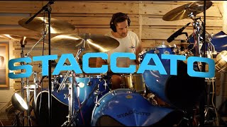 Staccato drums  sound test amp restoration  jdp drums [upl. by Nylareg709]