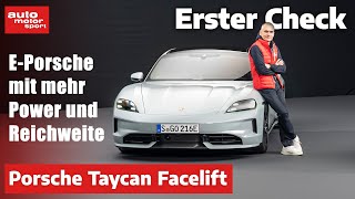 Neuvorstellung Porsche Taycan  Steht hier der neue Lademeister  auto motor und sport [upl. by Anyaled574]