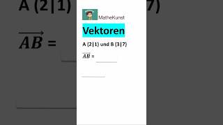 Vektorkoordinaten berechnen maths [upl. by Pardo]