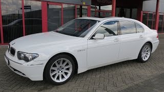 750220 BMW 760LI LONG E66 LIMOUSINE 60L V12 445HP 0903 WHITE 23122KM LHD [upl. by Asiuqram558]