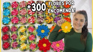 300 FLORES POR ENCOMENDA🌸Vlog MARAVILHOSO de 100 flores em cores incríveis✨ [upl. by Ahsiruam899]