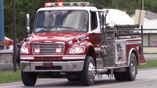 Ledgedale Volunteer Fire Company Tanker 36 Responding [upl. by Hillinck186]