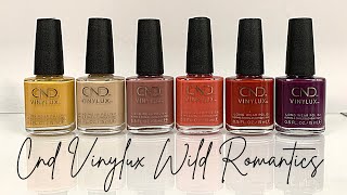 CND Vinylux Wild Romantics Collection  Fall 2021 LIVE SWATCH ON REAL NAILS [upl. by Vinaya602]