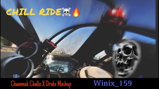 Chill Ride ☠️🔥 Chammak Challo X Drake mashup r15v3 foryou biker rider bdbikers [upl. by Silado]