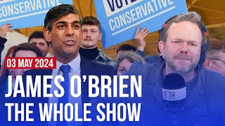 Election results is Rishi Sunak really to blame  James OBrien  The Whole Show [upl. by Yuk19]