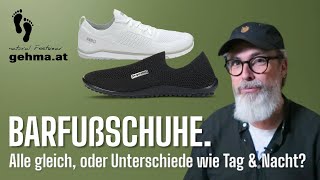 Barfußschuhe Alle gleich oder Unterschiede wie Tag und Nacht [upl. by Emmy]