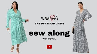 Sew the DVF x Vogue V2000 Wrap Dress with Mimi G [upl. by Odrarebe]