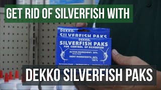 Get Rid of Silverfish with Dekko Silverfish Paks [upl. by Icak]