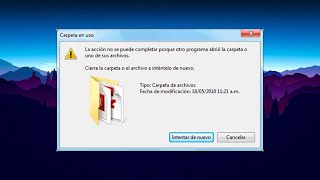 Cómo borrar un archivo que WINDOWS dice que esta EN USO [upl. by Alamap290]