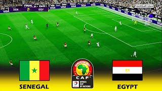 SENEGAL vs EGYPT Final  Africa Cup of Nations 2022  Salah vs Mane  PES 2021 [upl. by Rod688]