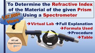 Refractive Index of Prism  Full Experiment amp Practical File [upl. by Adriana]