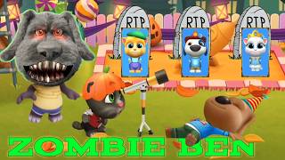 Tom Dan Angela Mati Diserang Zombie  Talking Tom Friends [upl. by Gilli]