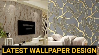 Latest Wallpaper Design  Living Room wallpaper interior  3D Wallpaper Home Decor [upl. by Collier]