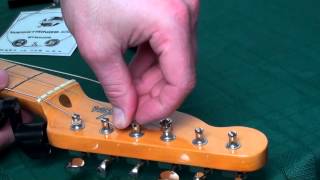 Updated How to String a Guitar with Vintage Style Tuners [upl. by Attezi]