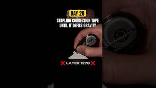 Day 20 of stapling correction tape correctiontape tippex challenge rockcleaning asmr asmrsound [upl. by Meelas]