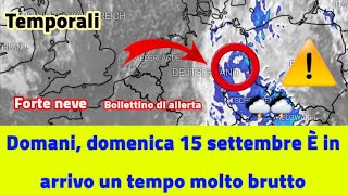 Il meteo di domani Maltempo in 20 città italiane per forti venti [upl. by Ahsienel736]