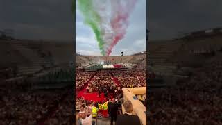 Le Frecce Tricolori sullArena di Verona [upl. by Aikemit]