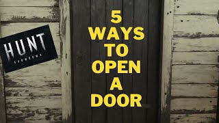 How to open a door in Hunt  L2P Hunt Showdown tips and tricks shorts [upl. by Tanberg929]