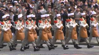 Légion Étrangère défilé militaire du 14 Juillet 2014 [upl. by Muhcan]