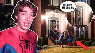 SpiderMan Ding Dong Ditches a Mansion [upl. by Braunstein]