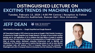 Jeff Dean Google Exciting Trends in Machine Learning [upl. by Druci]