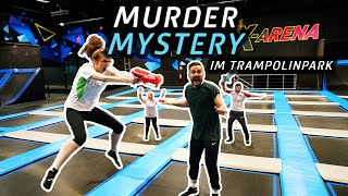 REAL LIFE MURDER MYSTERY IM TRAMPOLINPARK Wer springt vor dem Mörder weg [upl. by Meelas930]