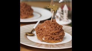 Mont Blanc with chestnut cream  Recipe  EN [upl. by Urbanus]