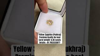 Yellow Sapphire  Pukhraj Stone  Premium Quality  Sri Lanka  No heat pukhraj shortsvideo [upl. by Downes]