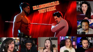 Reactors React to Killmonger kills Tony Stark Scene Marvel Studios What If episode 6 reaction [upl. by Beberg]