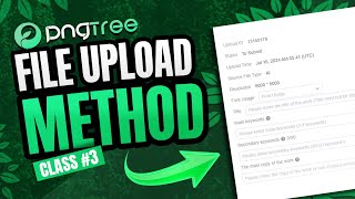 File Upload Method on Pngtree  Make Money with Pngtree Contributor  HindiUrdu  Class 3 [upl. by Kelwin]