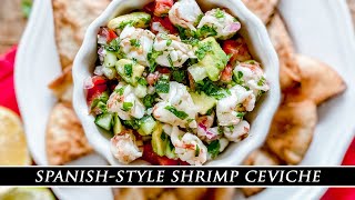 One of the BESTTASTING Ceviche Recipes  SpanishStyle Shrimp Ceviche [upl. by Spiegleman]